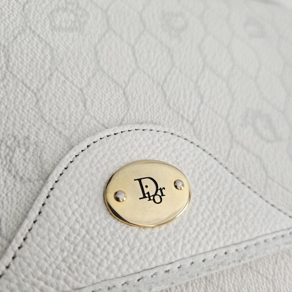 Authentic DIOR Set Honeycomb Versatile Shoulder Crossbody Pochette Wallet 2pc - Picture 6 of 16